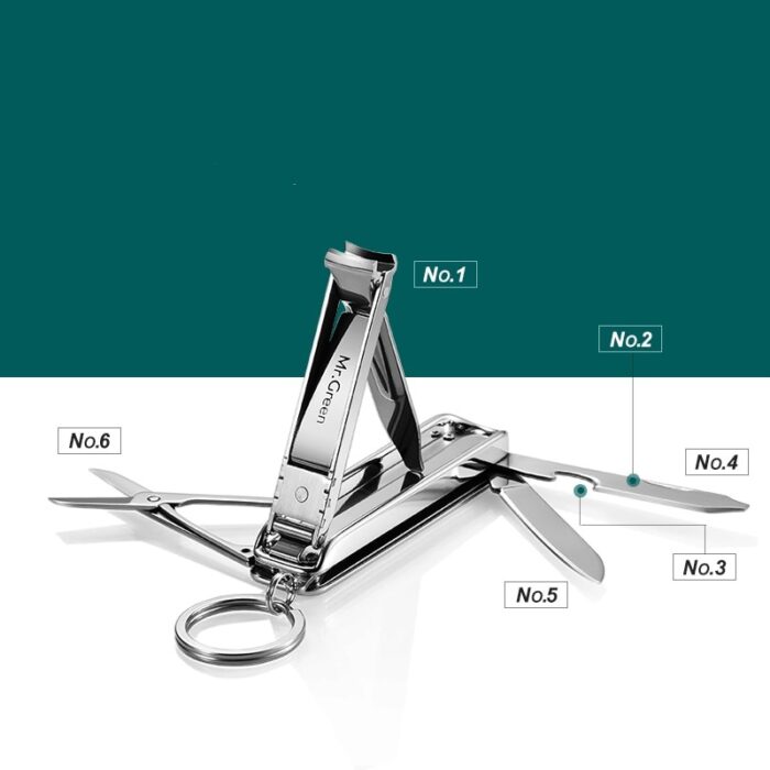 Multifunctional Nail Clipper Stainless Steel - Six Functions