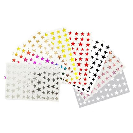 1 Sheet Waterproof Nail 3D Sticker - Stars Motif