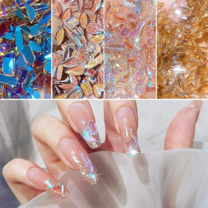 100pcs Mix Rhinestone Crystal AB Nail Art Gems - DIY 2021