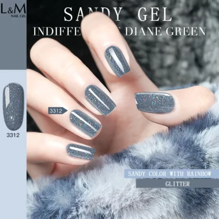 1 piece IDO Sandy Color Glitter UV LED Gel Nail Polish